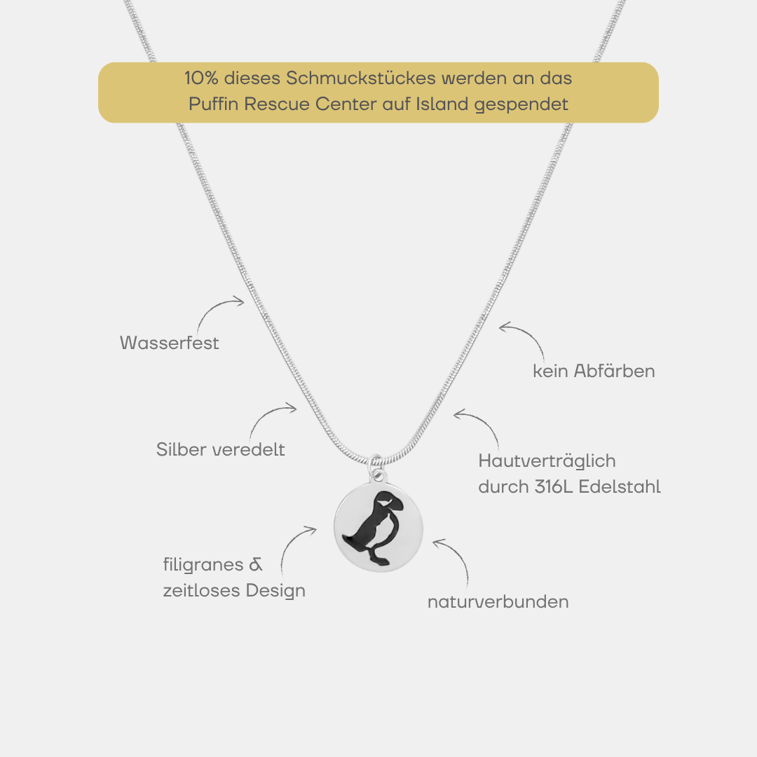 Puffin Kette Silber