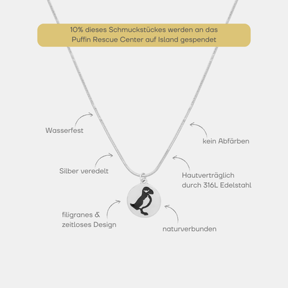 Puffin Kette Silber